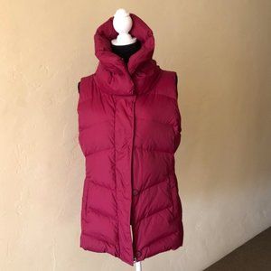 Eileen Fisher Down Puffer Vest / Tunic Magenta